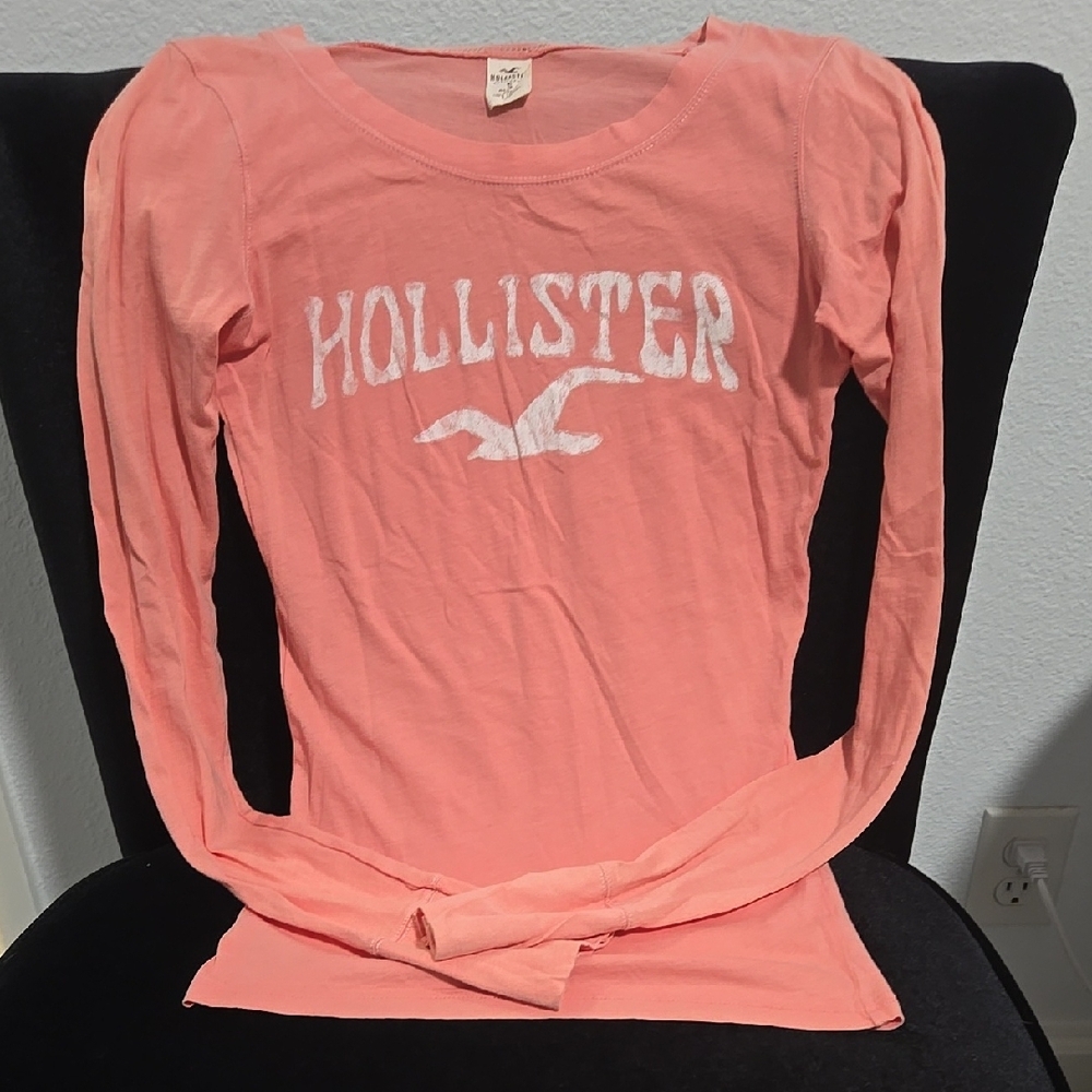 Vintage Y2K Hollister Coral Long Sleeve Shirt